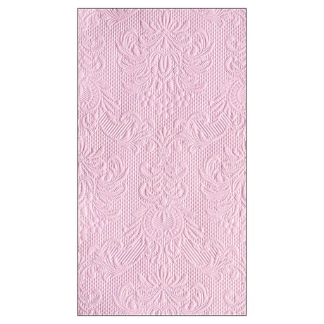 Pink textured paper towels with a subtle pattern