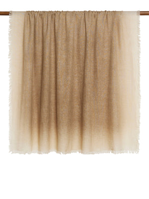 Gaia Sand Cashmere Silk Throw