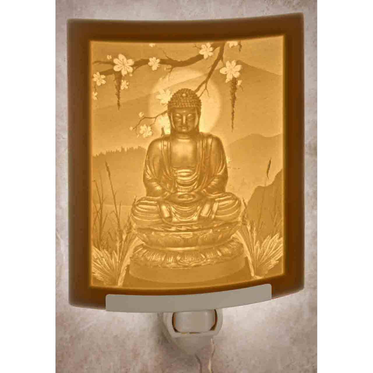 The Porcelain Garden Inc Buddha Lithophane Night Light - Thumbnail 2