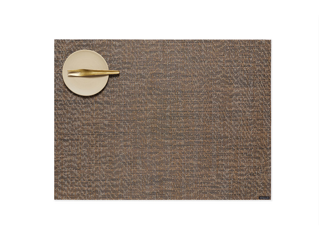 Moire placemat in colour mocha