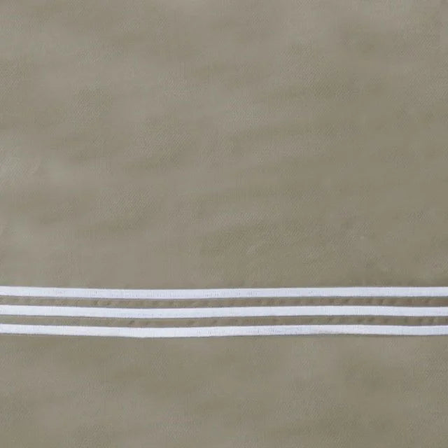 Platinum Sateen Khaki/ White swatch