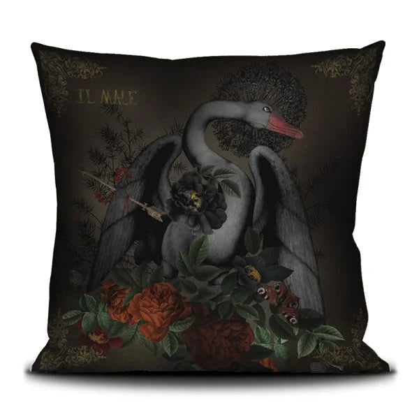 Il bene il male 20" x 20" cushion cover Back 