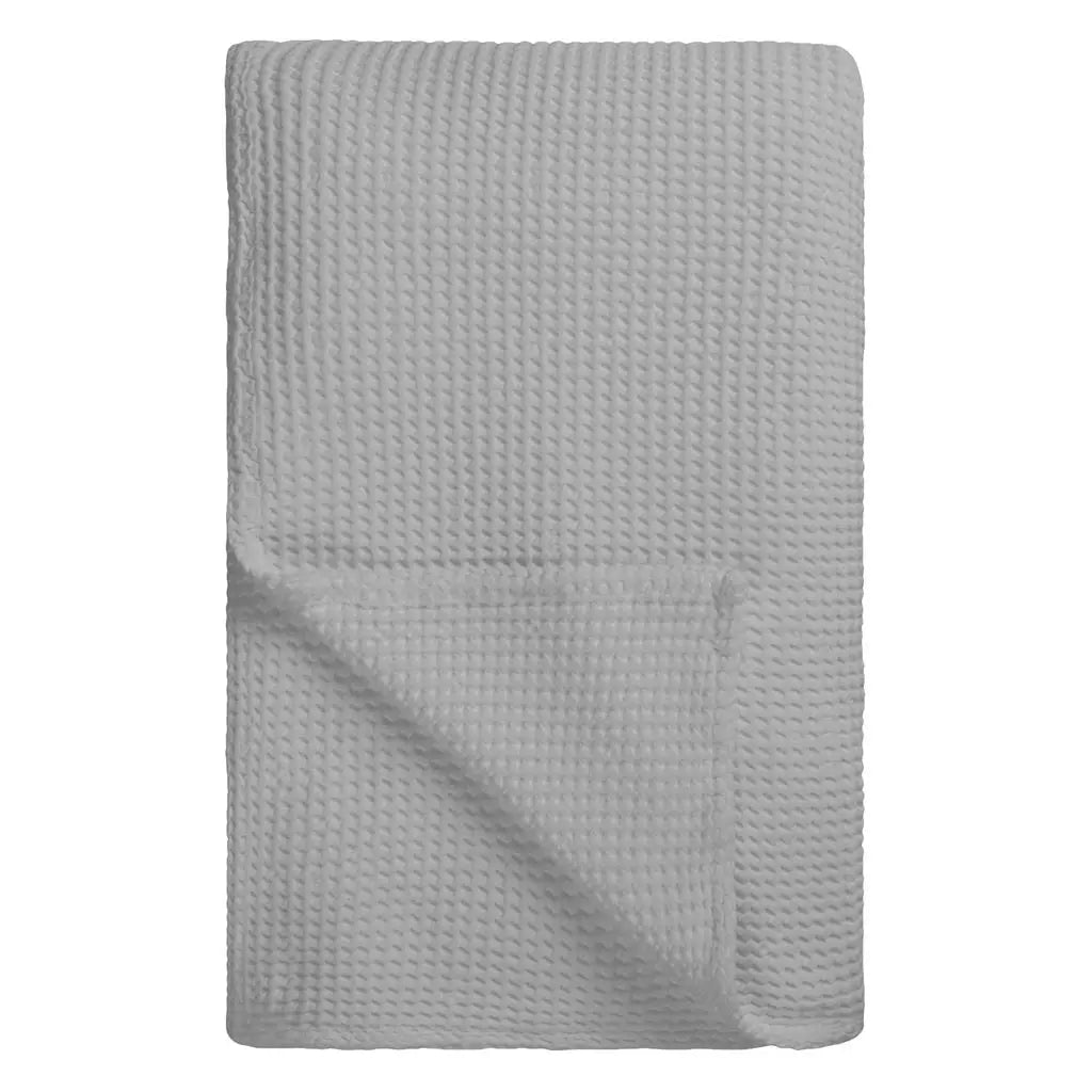 Alba Pale Grey Cotton Throw