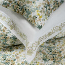 Floral and embroidered pillows Close Up 