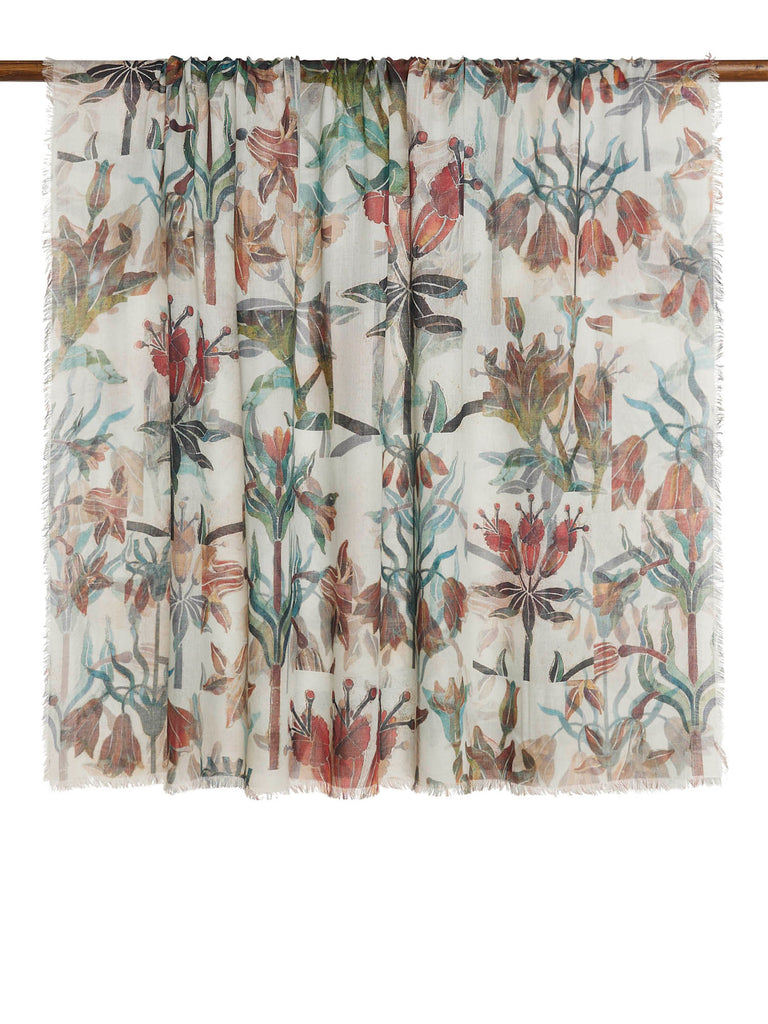 Astrid Botanical Cashmere Silk Throw
