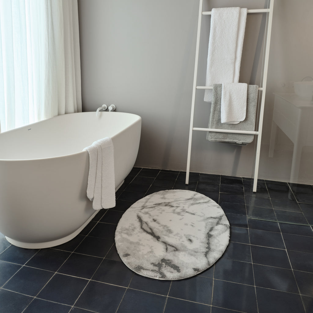 Habidecor Carare Bath Mat in modern bathroom