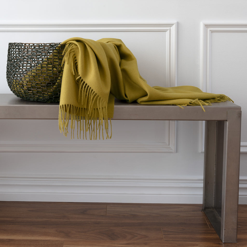Alfie Citron Throw draped over basket