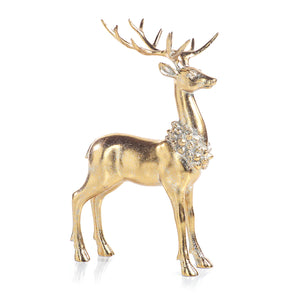 Large Deer with Ornamental Wreath Standing