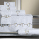 Chaine Embroidered Towels and Bath Mats