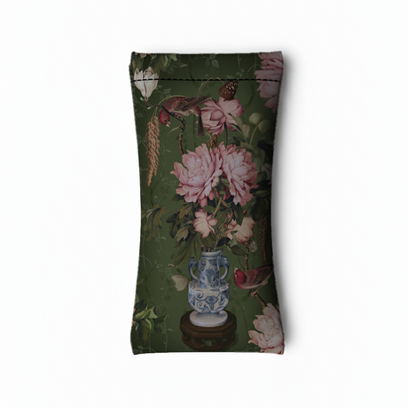 Case for glasses with floral print 