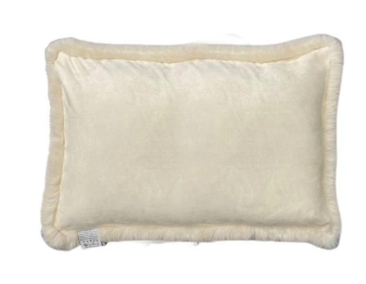 Cream Rectangular Pillow Reverse