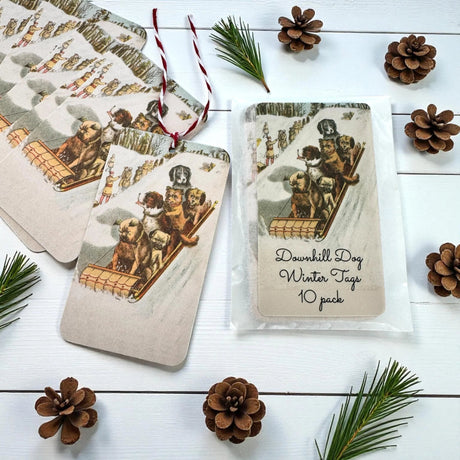Gift with Tags dog illustration