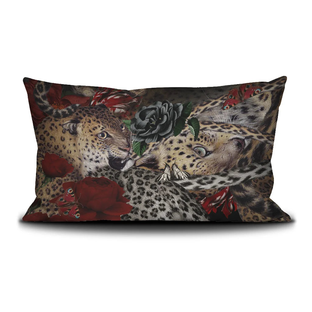 Fauve 16" x 26" cushion cover Back 