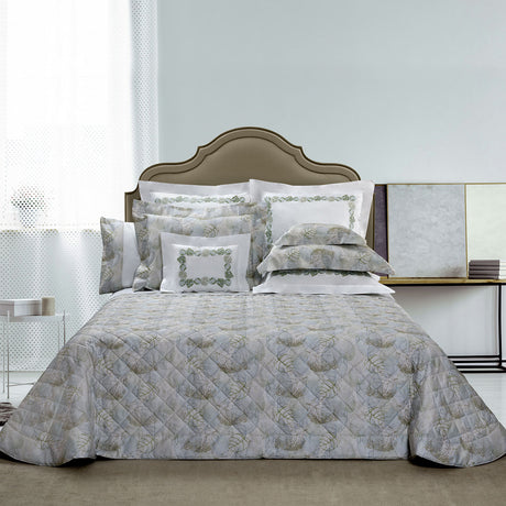 Feuillage Print Bed in Sage Green 