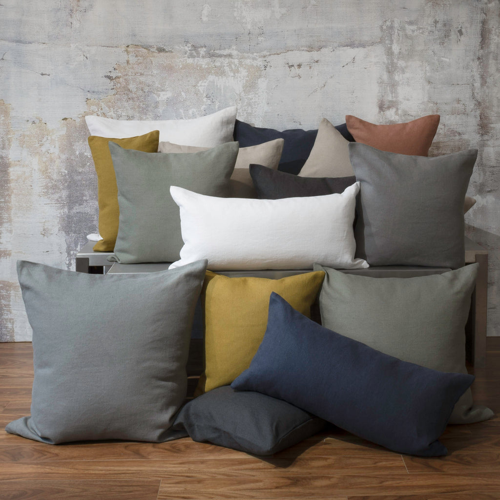 Foma Cushions in different colours. with 4 cushions in Juniper colour
