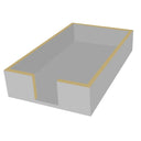 Guest Towel Holder - Silver with Gold Trim