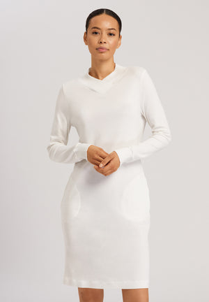 Loane Long Sleeve Nightdress Marshmallow - front view