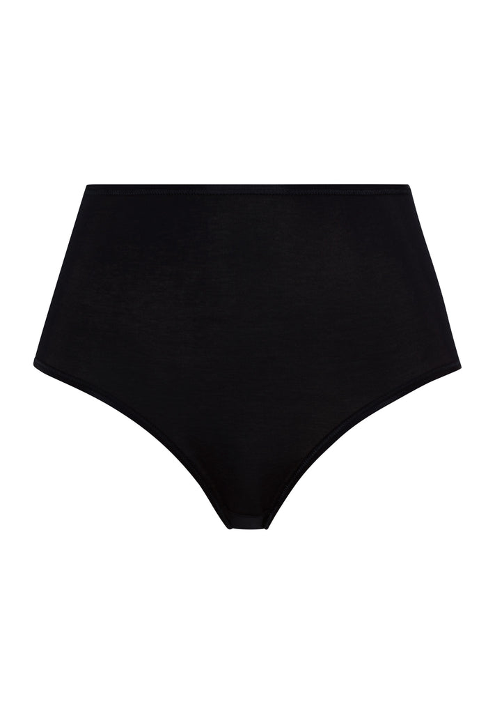Cotton Seamless Maxi Brief Black