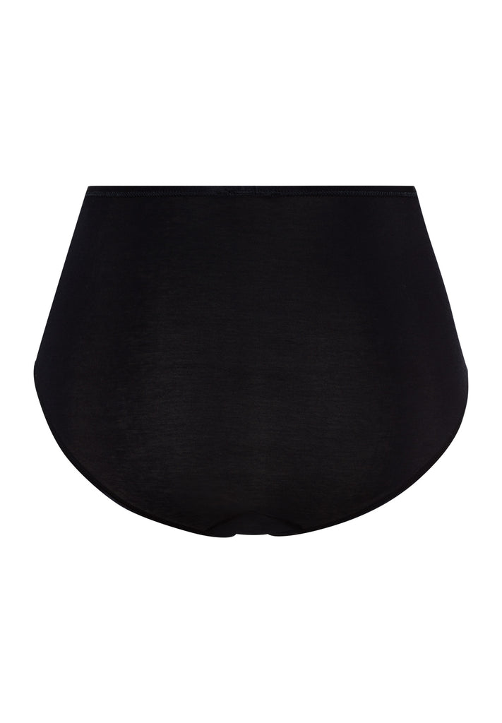 Cotton Seamless Maxi Brief Black