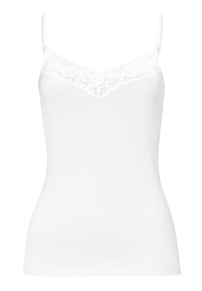 Moments Spaghetti Top - White