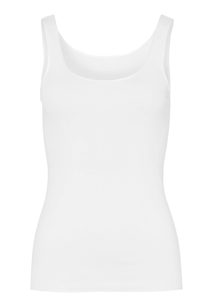 Cotton Seamless Tank Top - white 