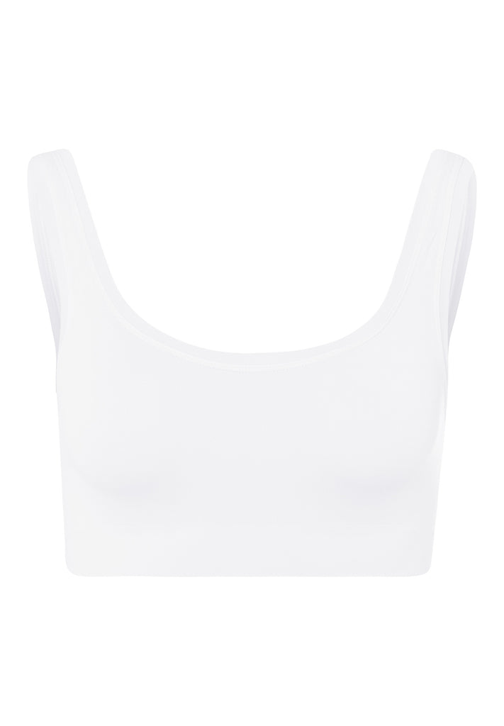 Touch Feeling Crop Top - White