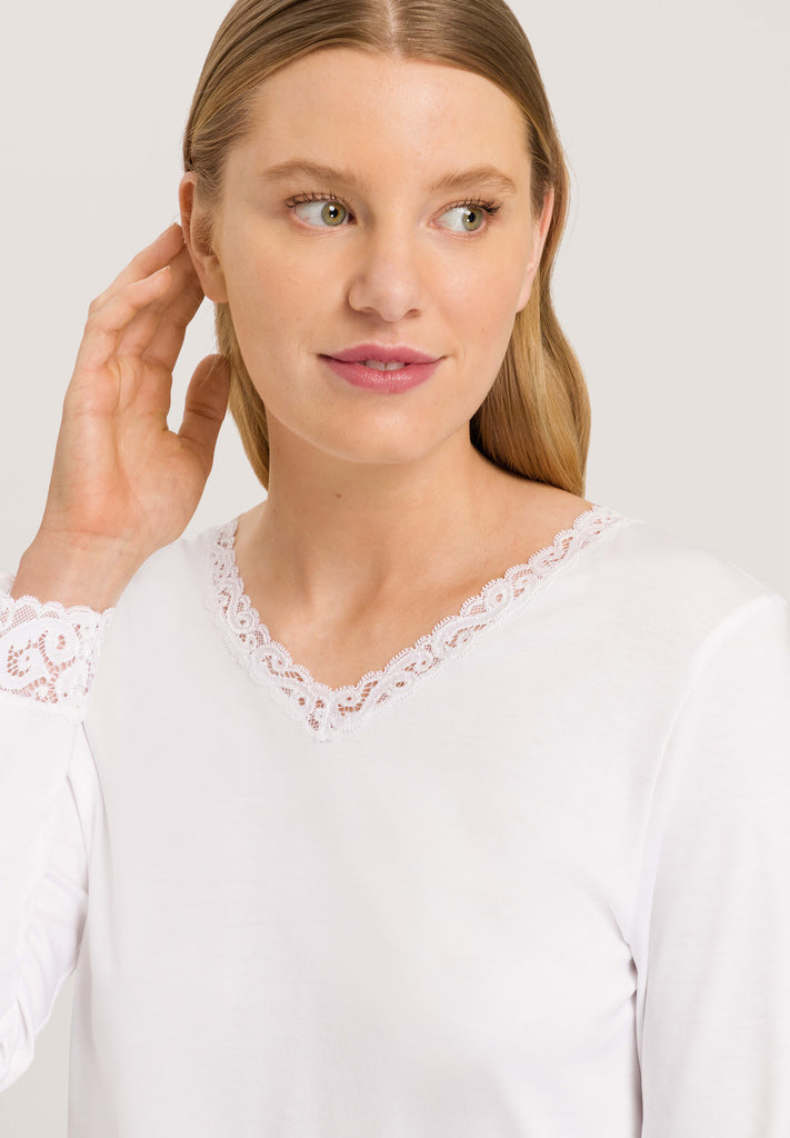 Moments Long Sleeve Pajama - White