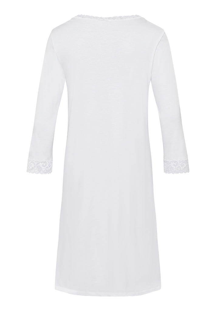 Moments 3/4 Sleeve Nightdress - White