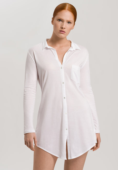 Cotton Deluxe Nightdress - white