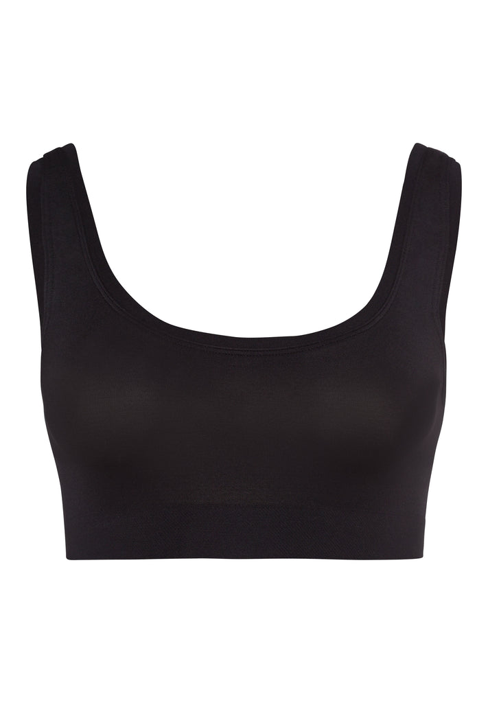 Touch Feeling Crop Top - Black