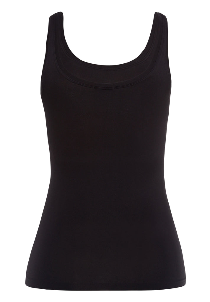 Touch Feeling Tank Top - Black