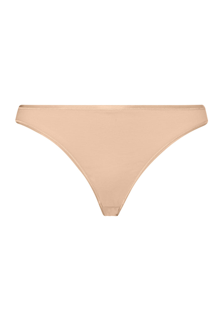 Cotton Seamless Mini Brief - Beige