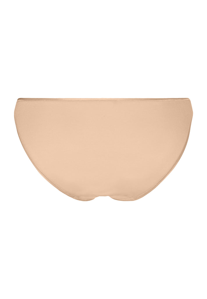 Cotton Seamless Mini Brief - Beige