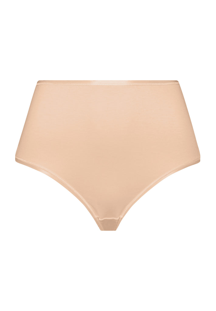 Cotton Seamless Maxi Brief Beige