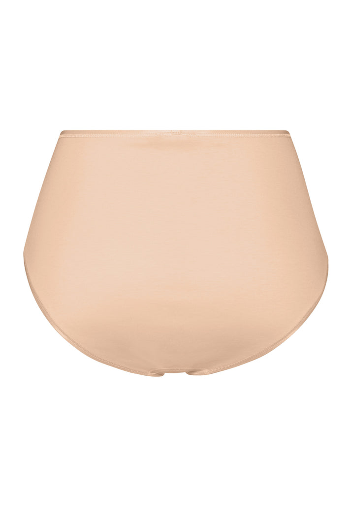 Cotton Seamless Maxi Brief Beige