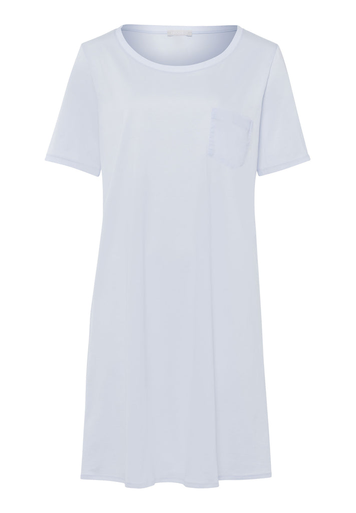 Cotton Deluxe Short Sleeve Nightdress - Blue Glow