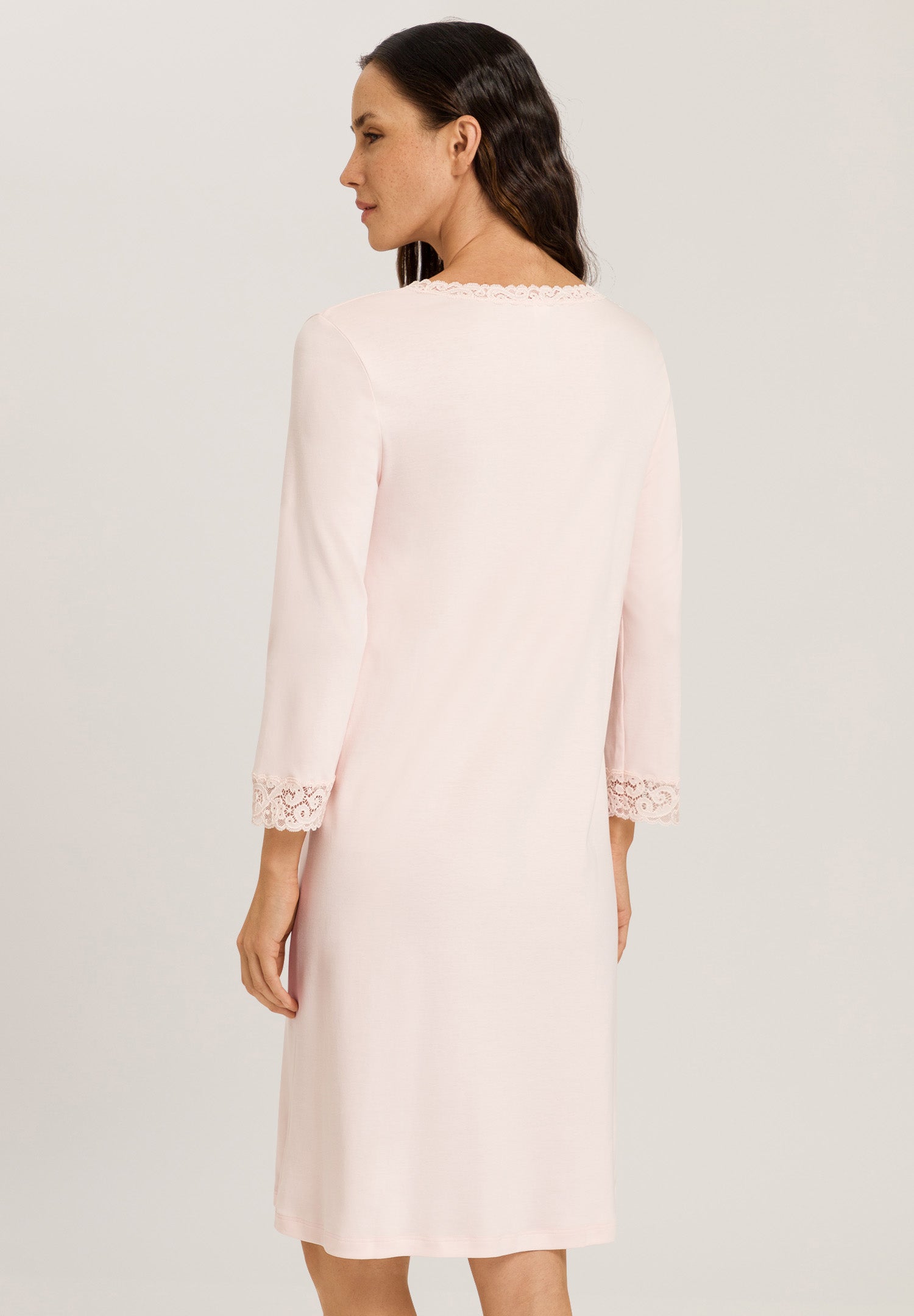 Moments 3/4 Sleeve Nightdress - Crystal Pink