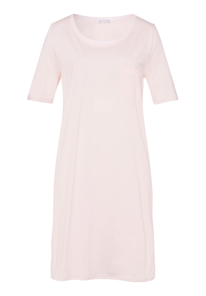 Cotton Deluxe Short Sleeve Nightdress - Crystal Pink