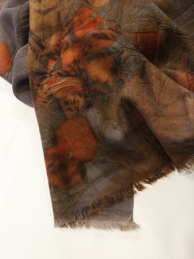 Tati Eco Print Evening Autumn Scarf