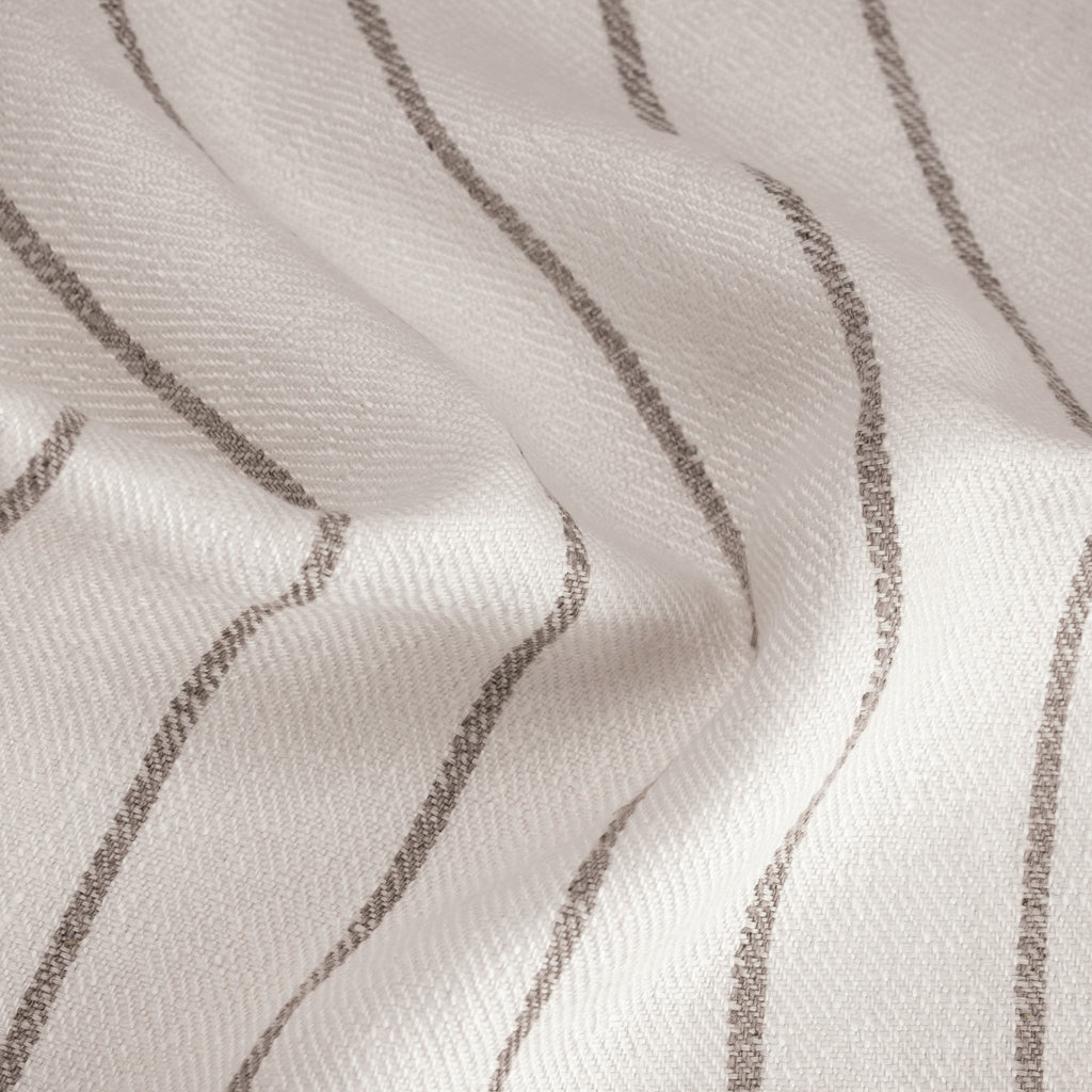 Ivory with grey stripes