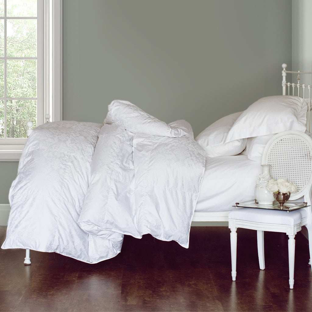 James Bay duvet on bed