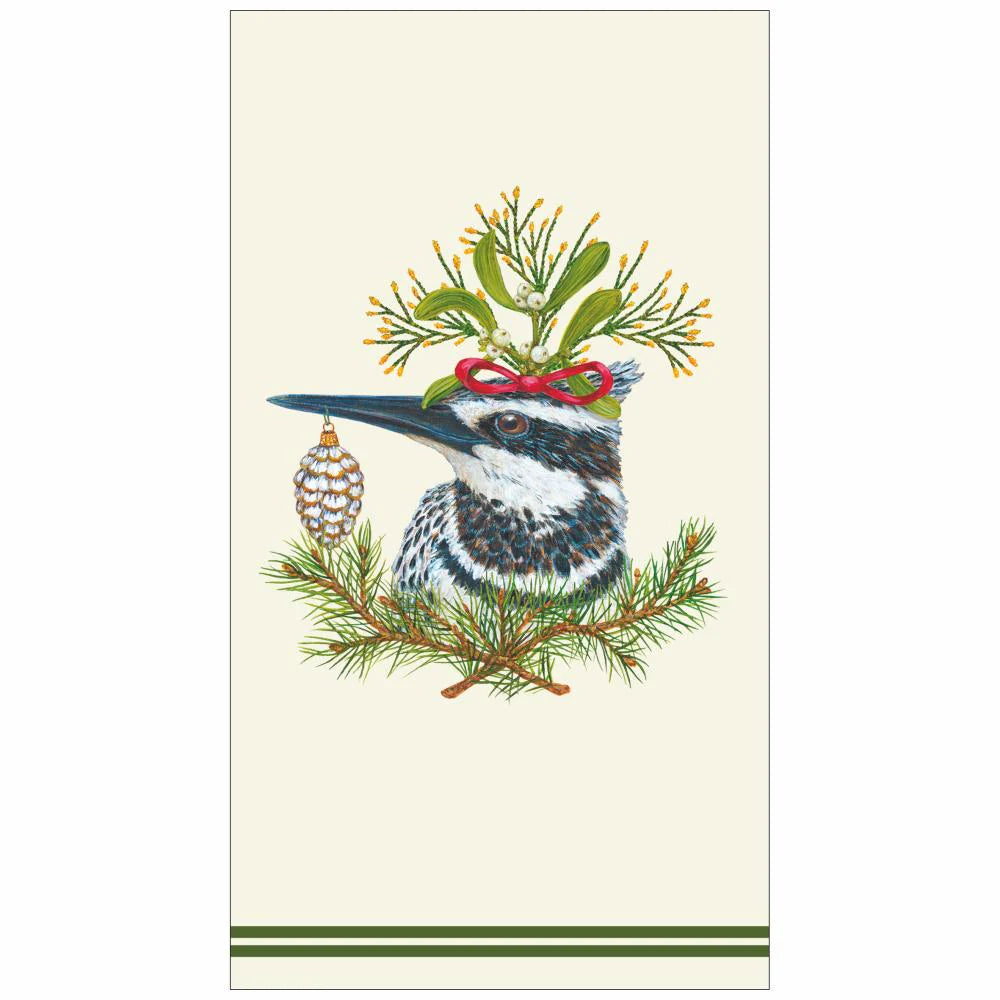Kingfisher Holiday Guest Towel/Buffet Napkin