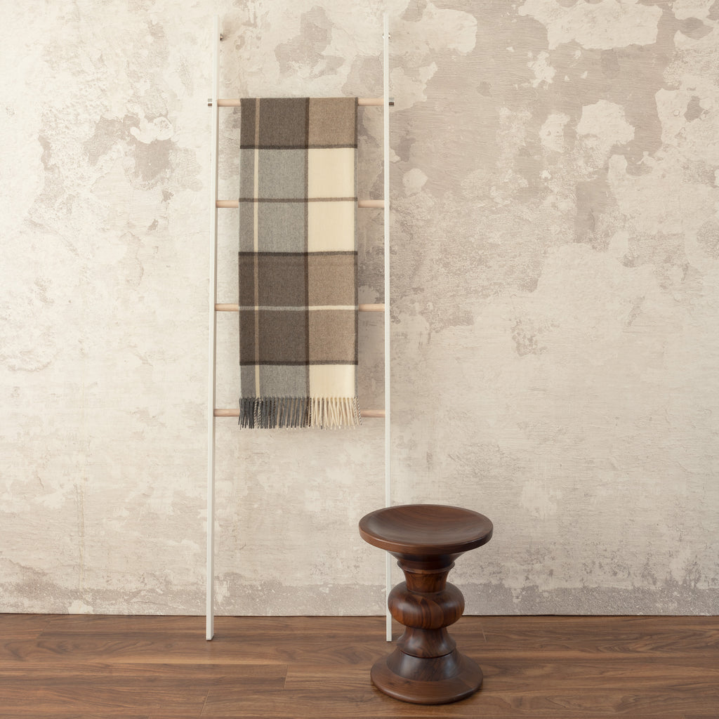 Mika Sable Throw on ladder