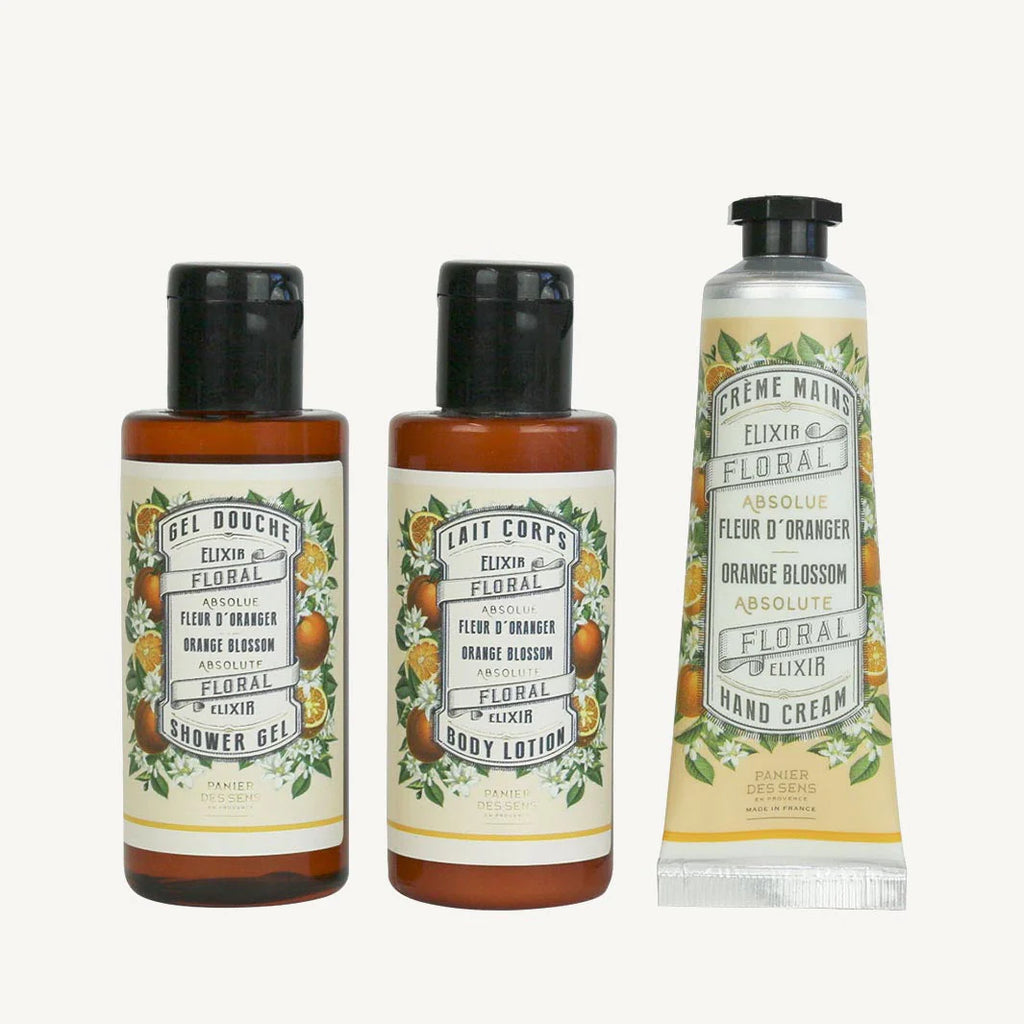 Orange Blossom Body Milk, Hand Cream, and Shower Gel