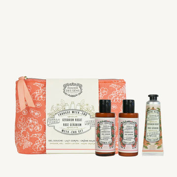 Rose Geranium Body Care Travel Pouch