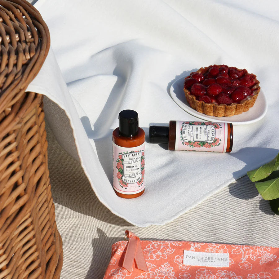 Rose Geranium Shower Gel and Body Milk