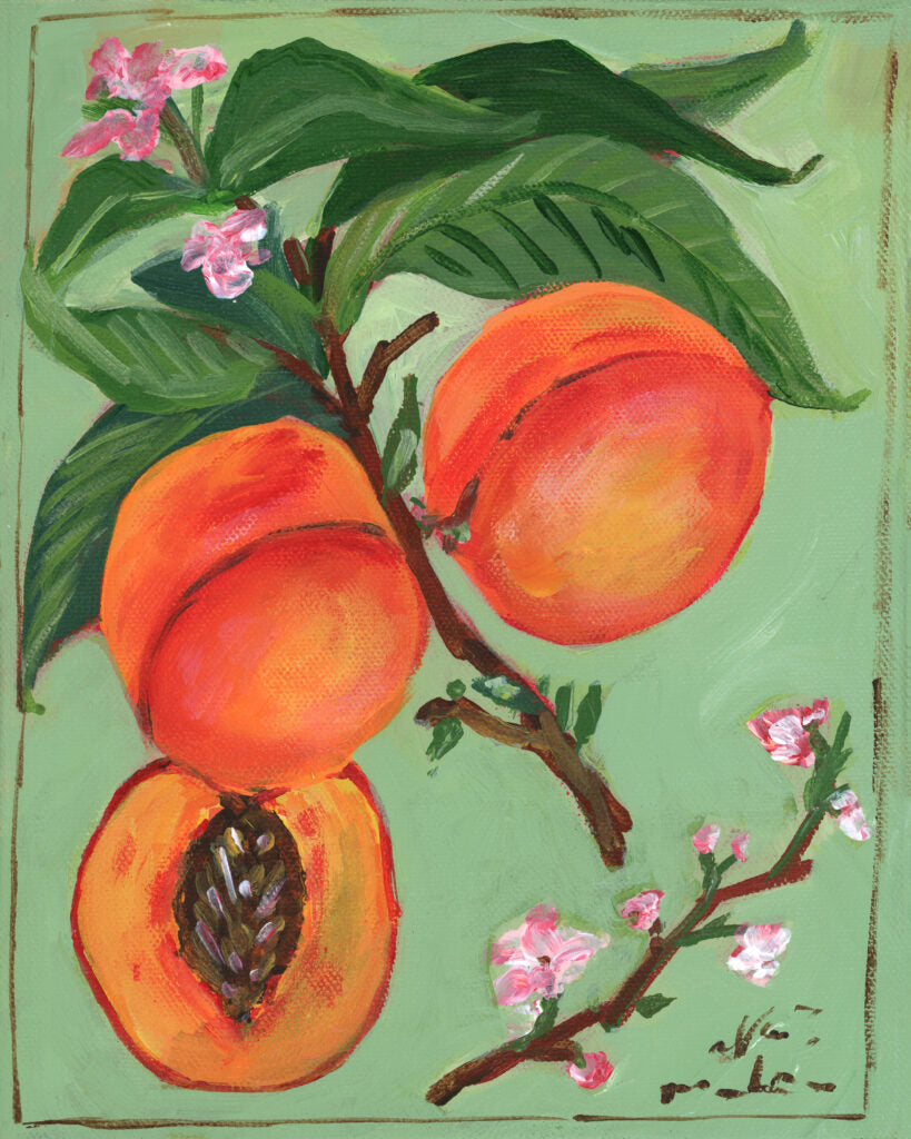 Carpe Diem Papers Peaches Greeting Card