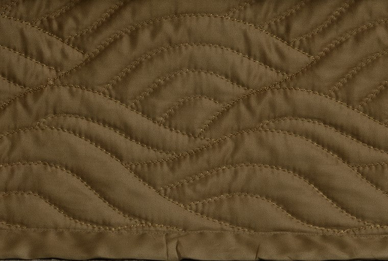 Dea Pelago quilted sample in the mocha colour