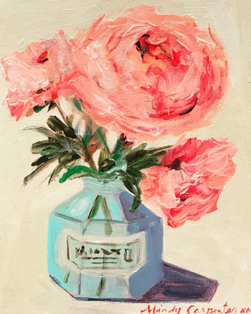 Carpe Diem Papers Peony in Inkwell Greeting Card