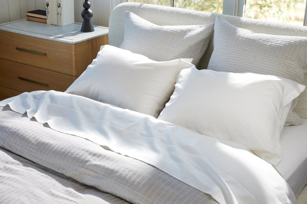 Duvet Cover and Euro Shams in Driftwood colour 